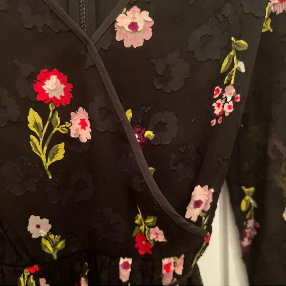 Kate Spade ♠️ Bloom Silk & Cotton Floral Dress
